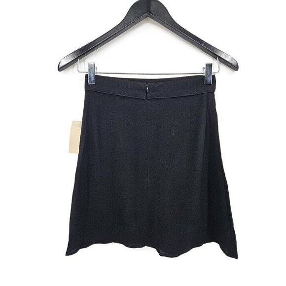 New Flynn Skye Black Rayon Mini Skirt Womens XS A-Line - Picture 3 of 4